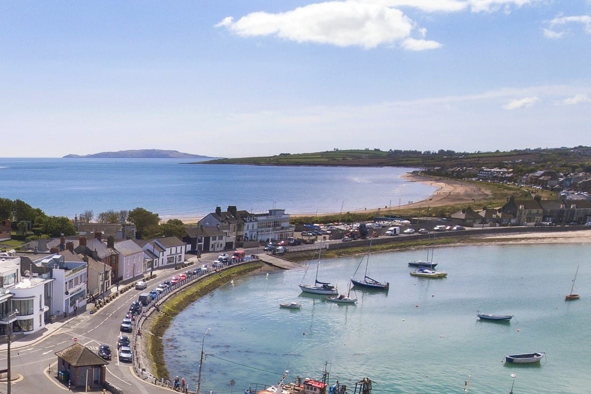Dougie Farrelly Silverscreen Aerial Drone Skerries Harbour Photograph https://silverscreen.ie