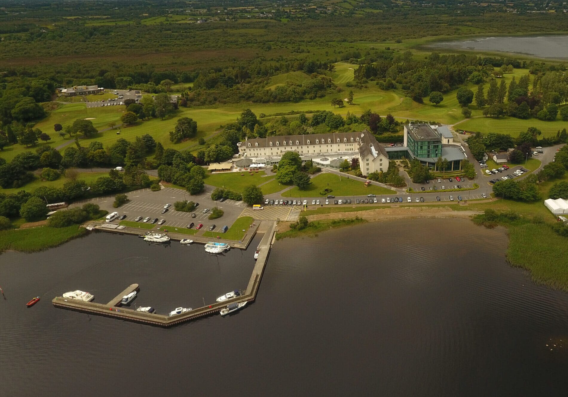 Aerial Hodson Bay Hotel Athlone Co Westmeath